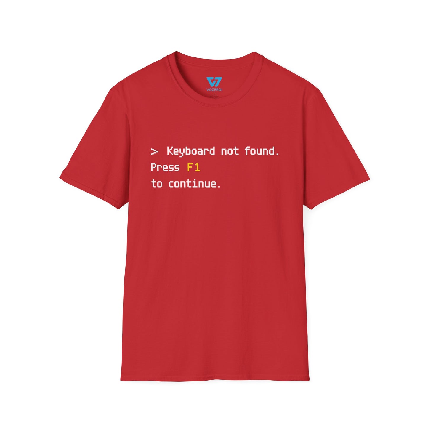 Keyboard Not Found Press F1 To Continue T-Shirt