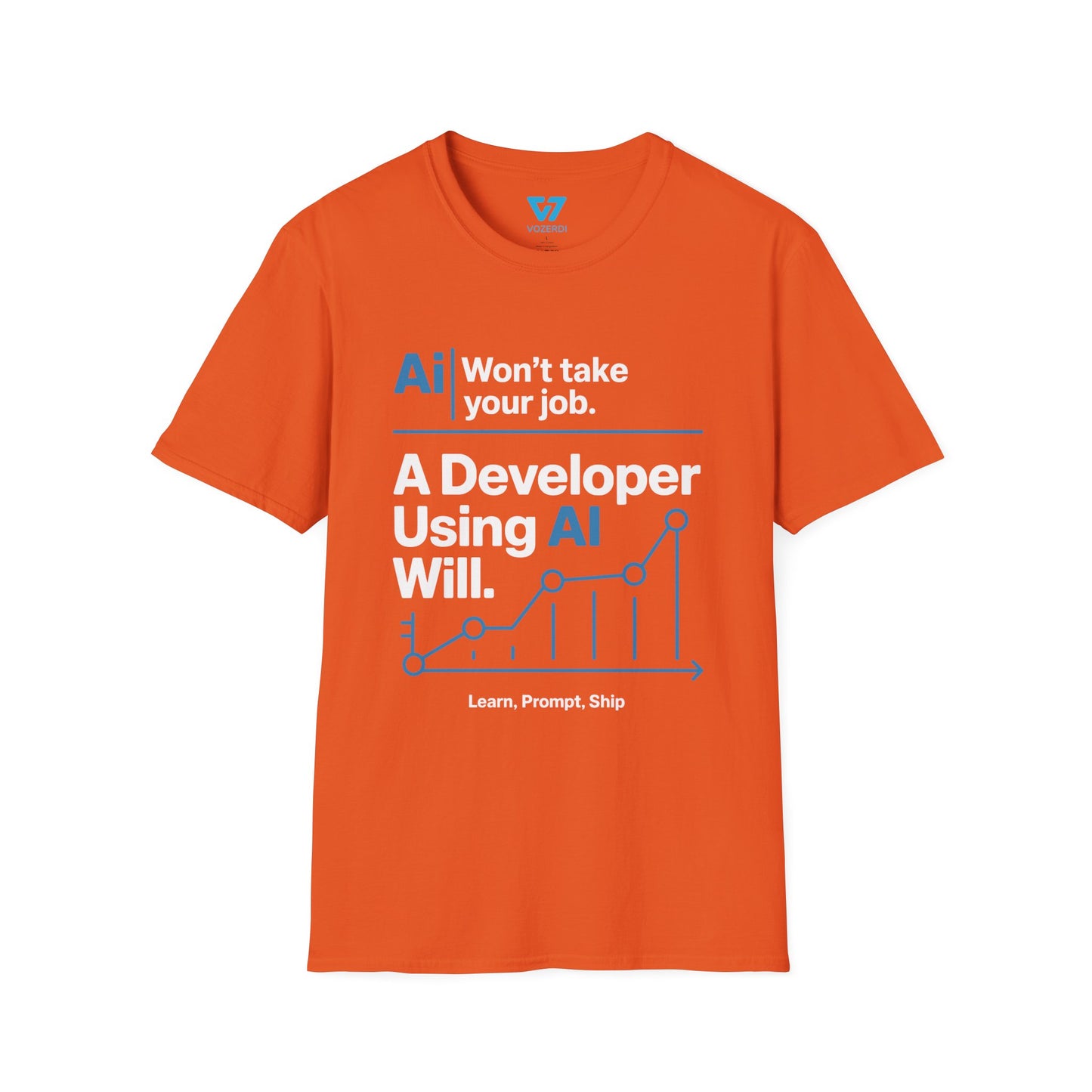 AI Won't Take Your Job A Developer Using AI Will T-Shirt