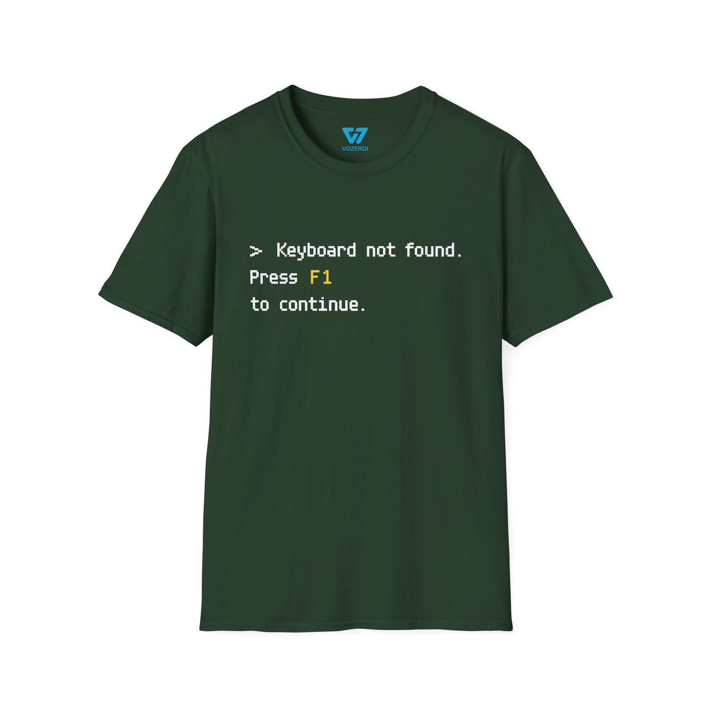 Keyboard Not Found Press F1 To Continue T-Shirt