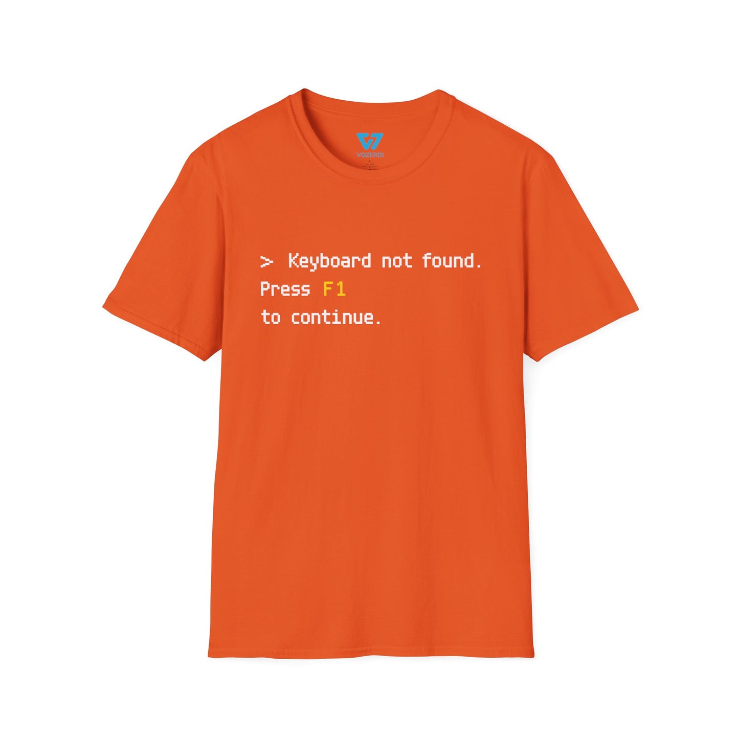 Keyboard Not Found Press F1 To Continue T-Shirt