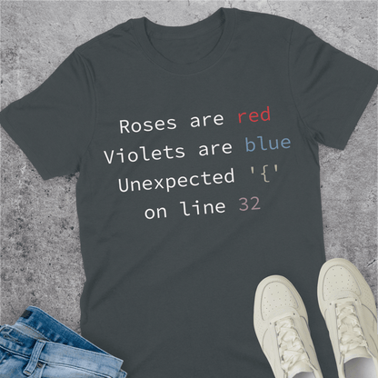 Roses Are Red Syntax Error T-Shirt Roses Are Red Syntax Error T-Shirt