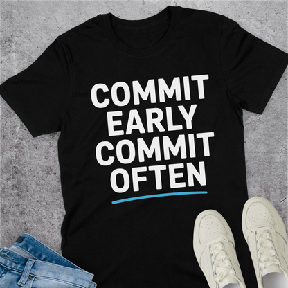 Commit Early Commit Often T-Shirt Commit Early Commit Often T-Shirt