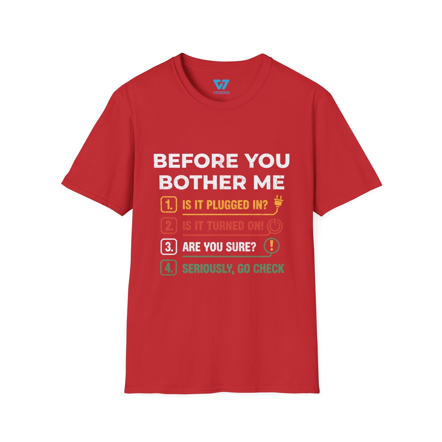 Before You Bother Me Checklist T-Shirt