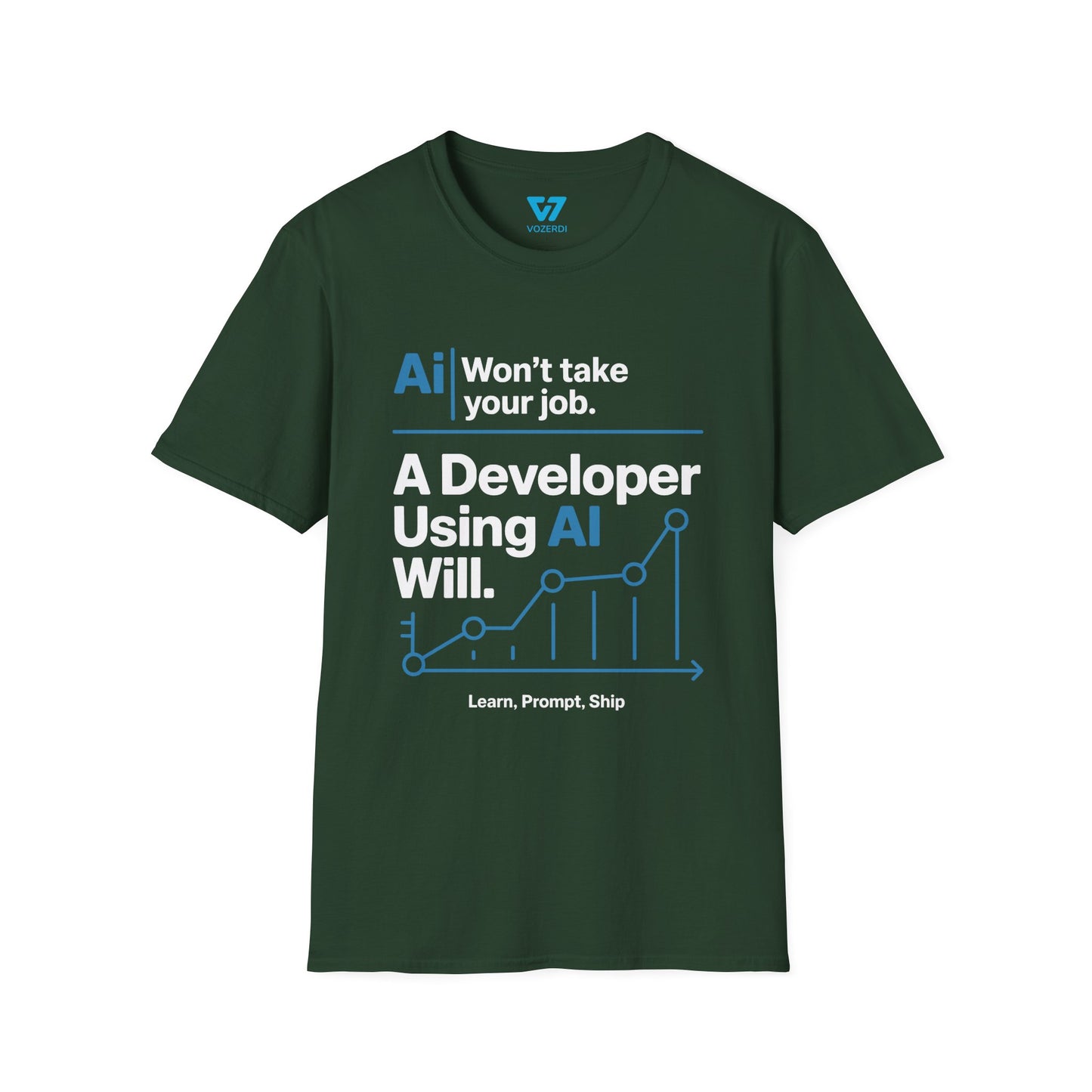 AI Won't Take Your Job A Developer Using AI Will T-Shirt