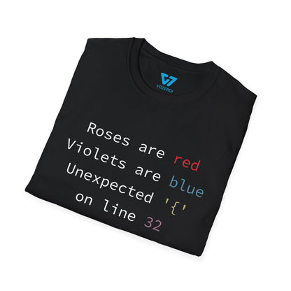 Roses Are Red Syntax Error T-Shirt