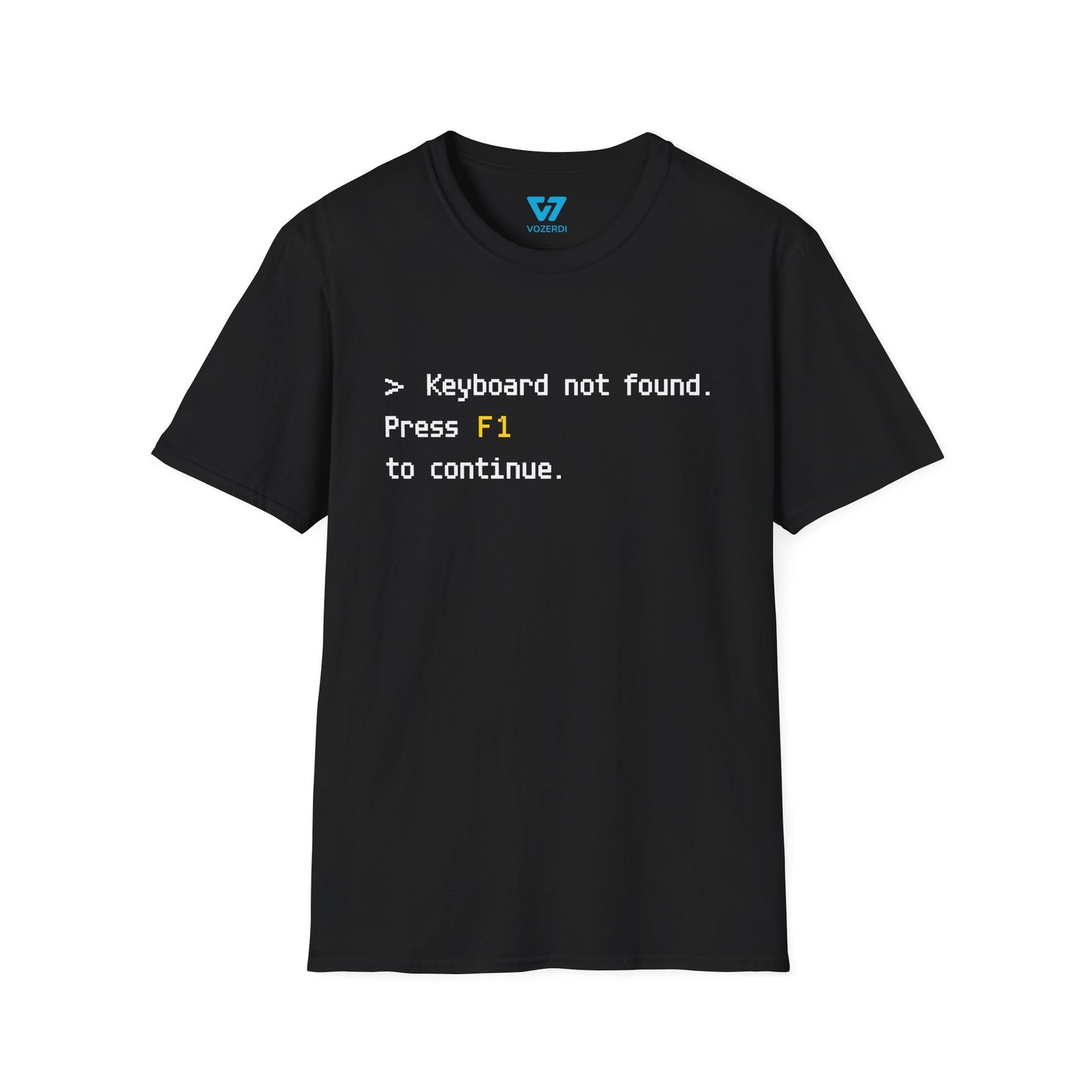 Keyboard Not Found Press F1 To Continue T-Shirt