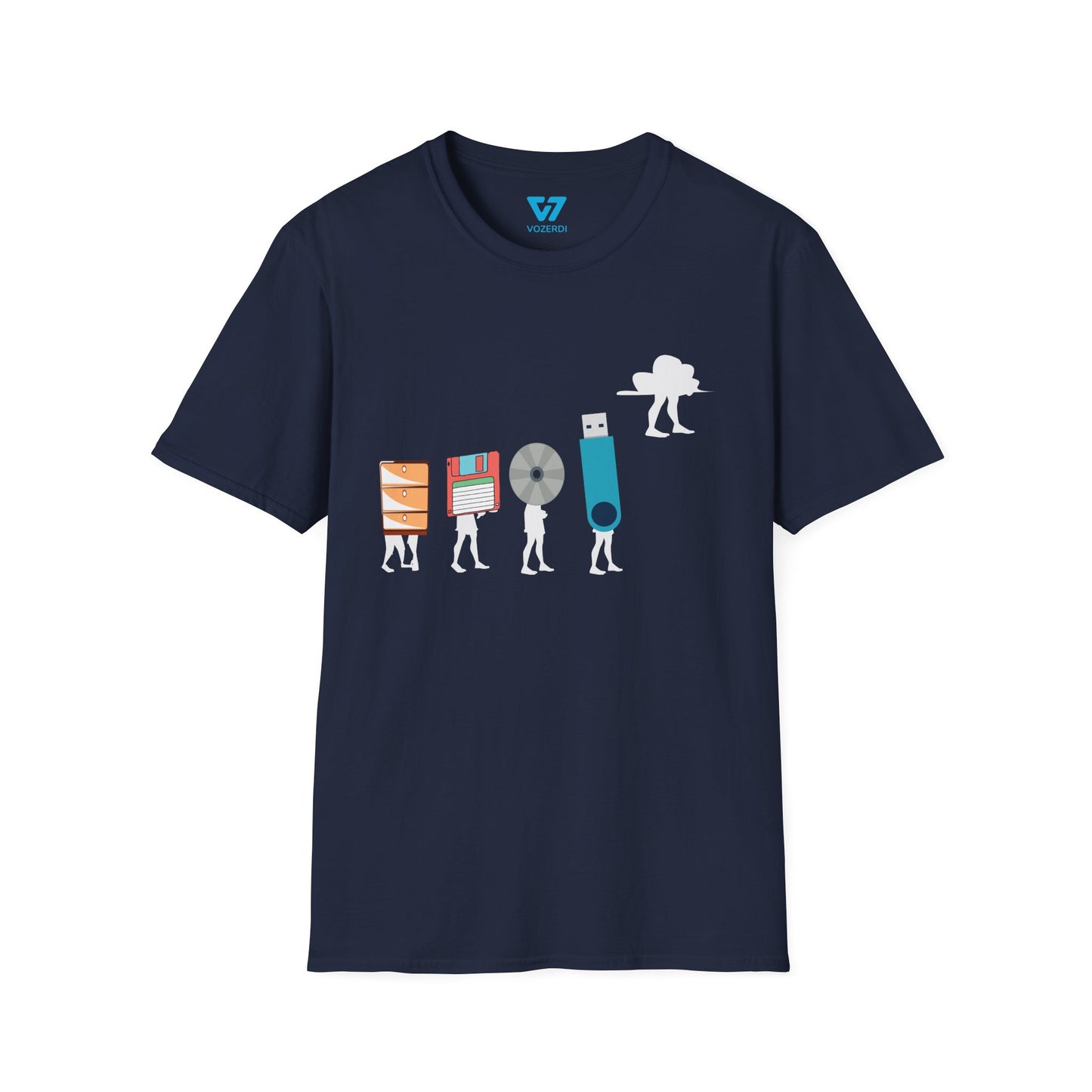 Evolution Of Data Storage Devices T-Shirt
