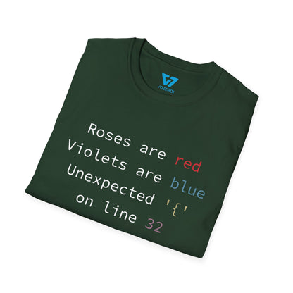 Roses Are Red Syntax Error T-Shirt