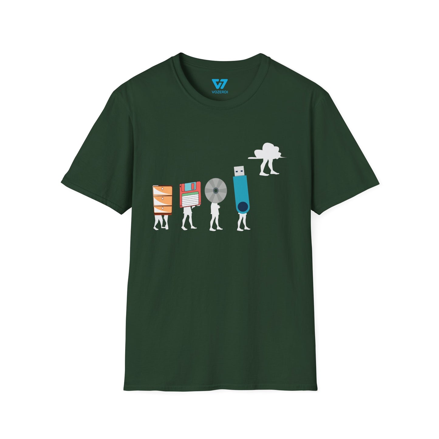 Evolution Of Data Storage Devices T-Shirt