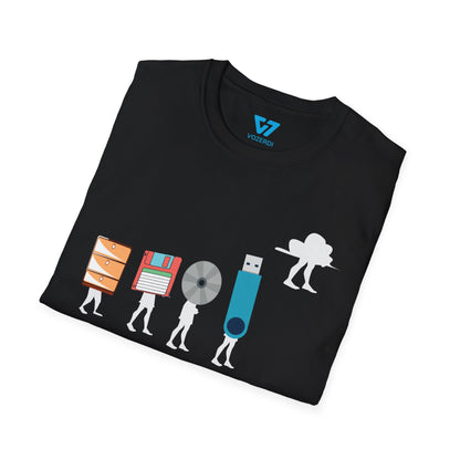 Evolution Of Data Storage Devices T-Shirt