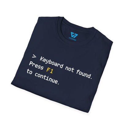 Keyboard Not Found Press F1 To Continue T-Shirt