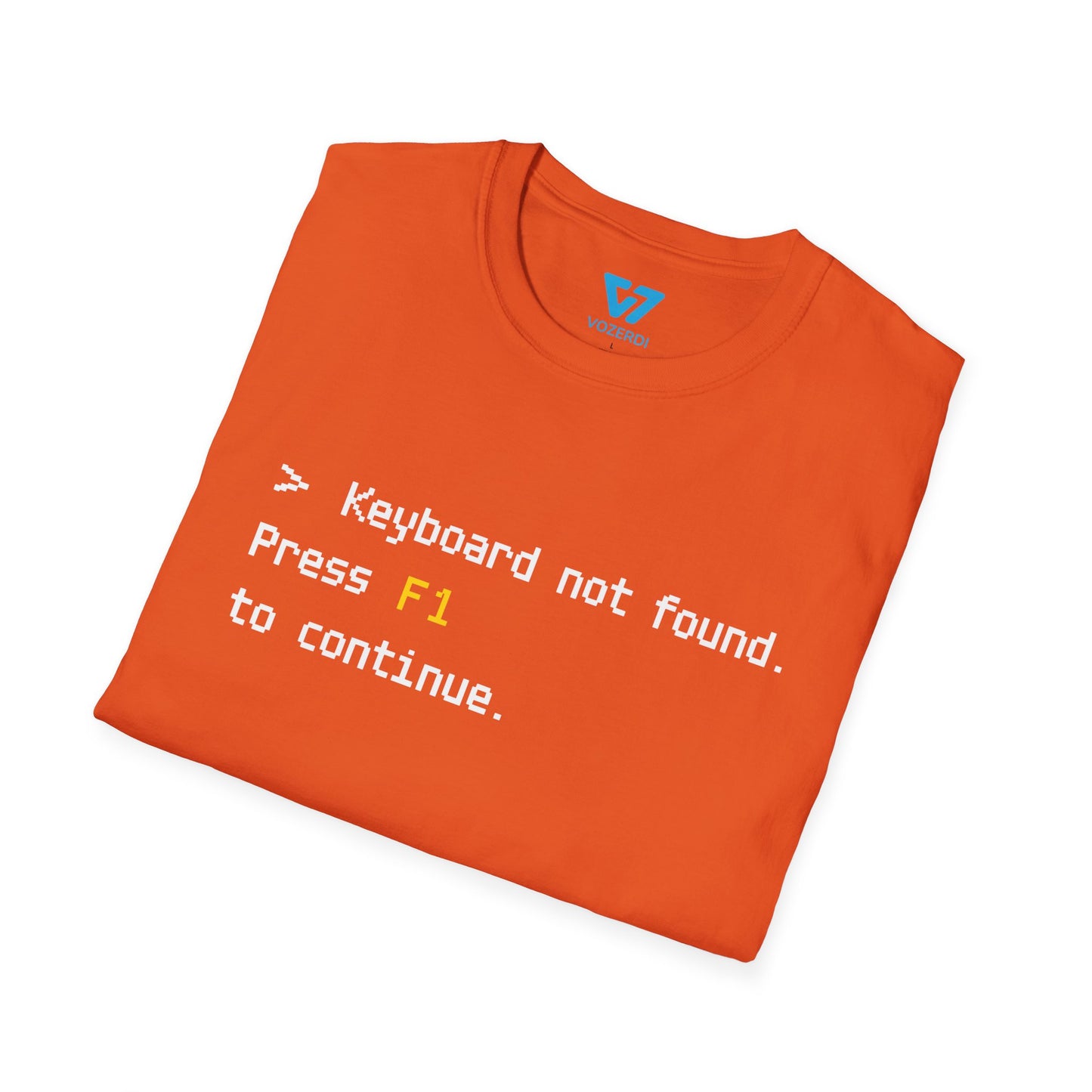 Keyboard Not Found Press F1 To Continue T-Shirt