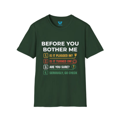 Before You Bother Me Checklist T-Shirt