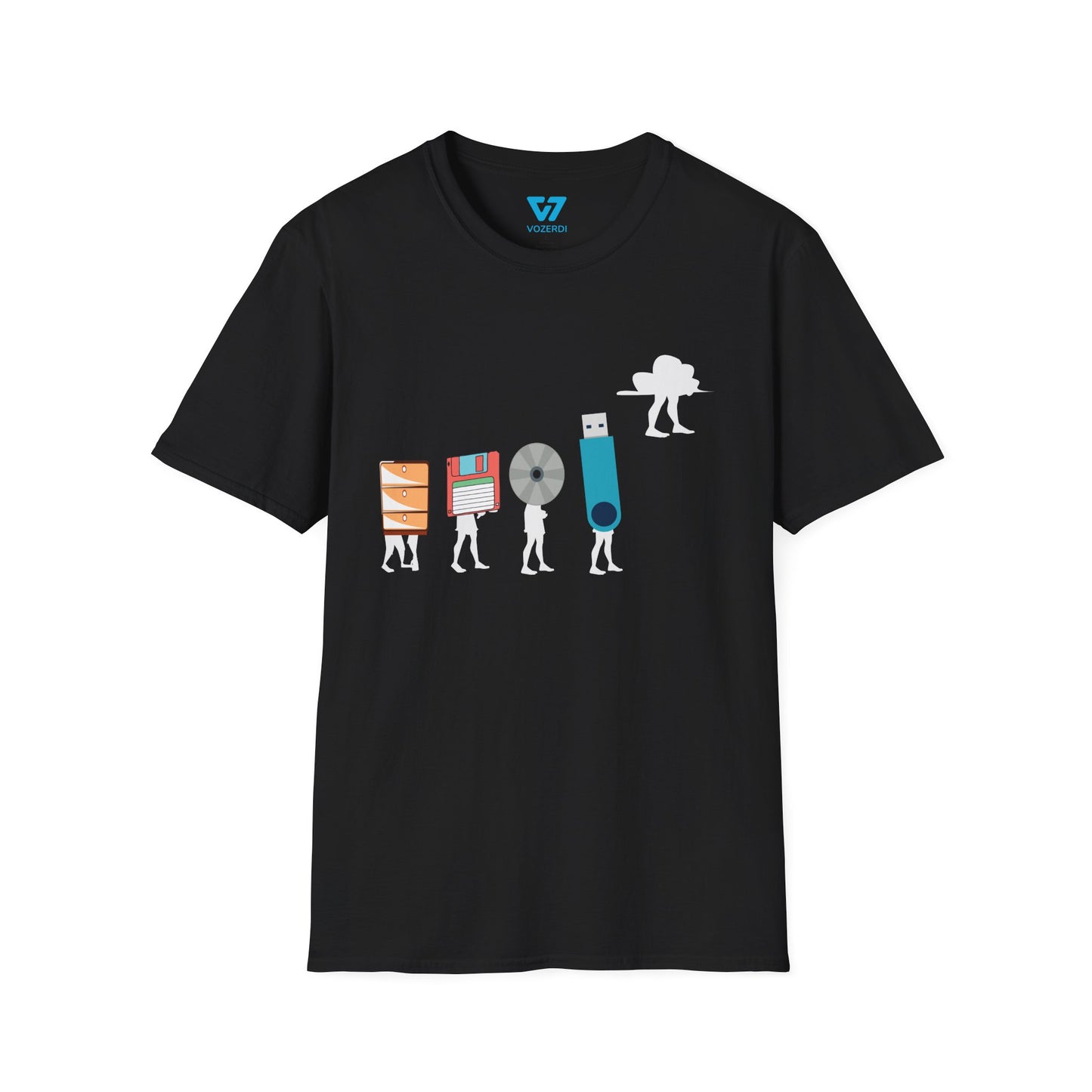Evolution Of Data Storage Devices T-Shirt
