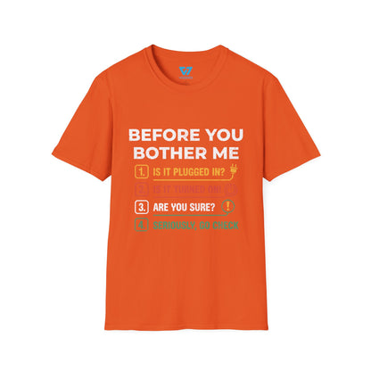 Before You Bother Me Checklist T-Shirt