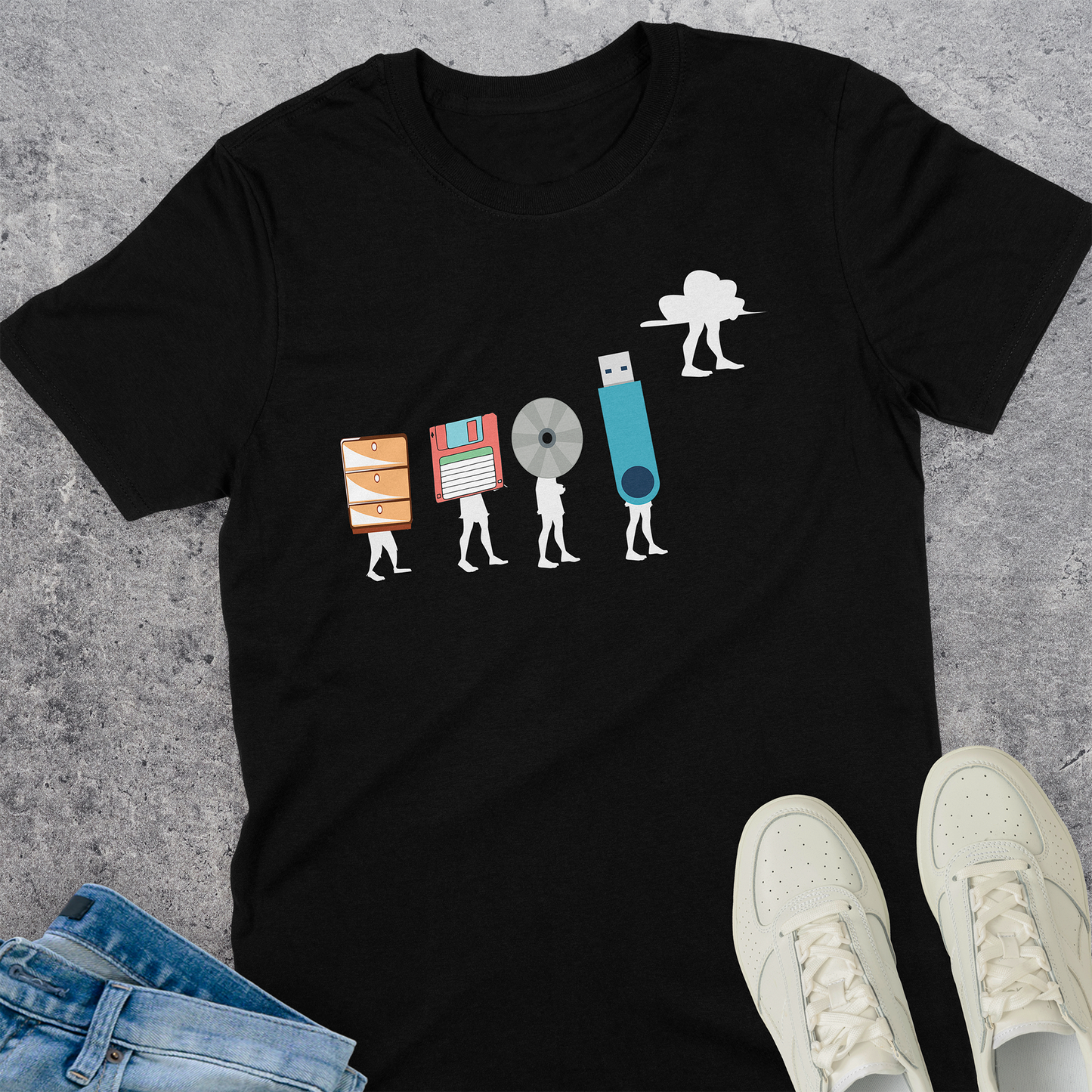 Evolution Of Data Storage Devices T-Shirt