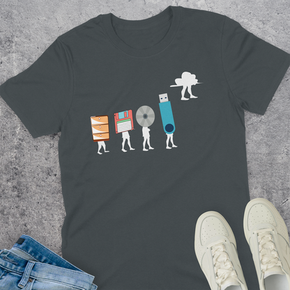 Evolution Of Data Storage Devices T-Shirt
