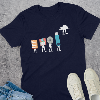 Evolution Of Data Storage Devices T-Shirt